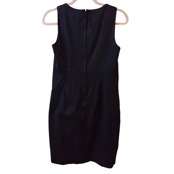 J. Crew Navy Dress Womens Size 4 Preppy Quiet Luxury Classic Timeless Effortless - Picture 4 of 6